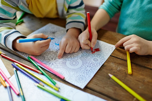 Children coloring.