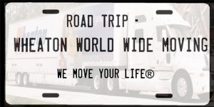 Wheaton World Wide Moving license plate