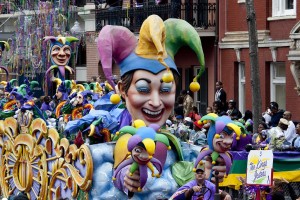joker clown in parade