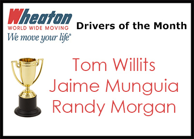 Wheaton Drivers of the Month - February 2016