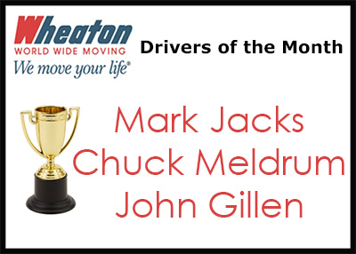 Wheaton Drivers of the Month - March 2016