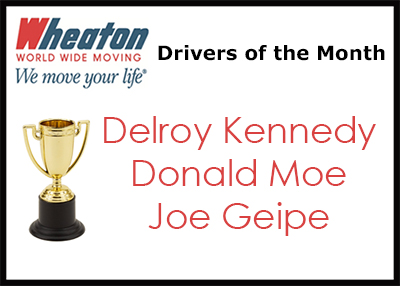 Wheaton Drivers of the Month - June 2016