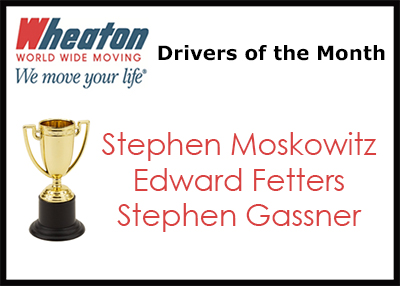 Wheaton Drivers of the Month - January 17
