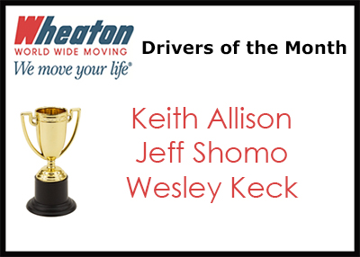 Wheaton June 2017 Drivers of the Month - June 2017