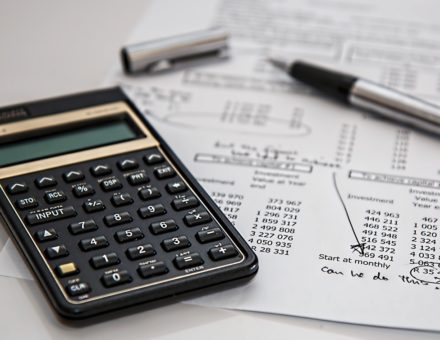 calculator-tax form-pen
