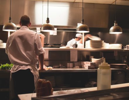 kitchen of restaurant