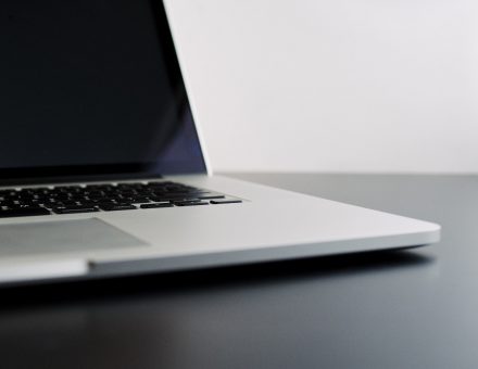 close up of a laptop