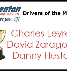 Wheaton Drivers of the Month - April 2016