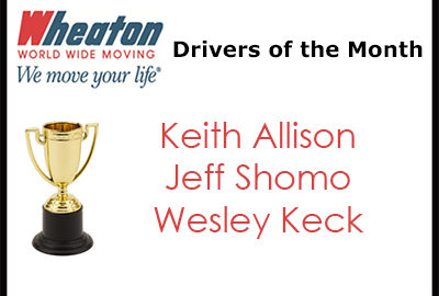 Wheaton June 2017 Drivers of the Month - June 2017