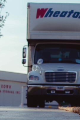 Wheaton truck with rope tied to front