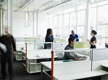 employees in an office