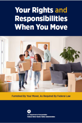 US Department of Transportation guide to rights and responsibilities when you move.