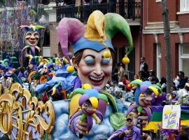 joker clown in parade