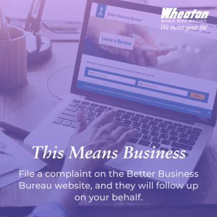 This means business. File a complaint on the better business bureau website.