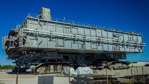 NASA rocket transporter.